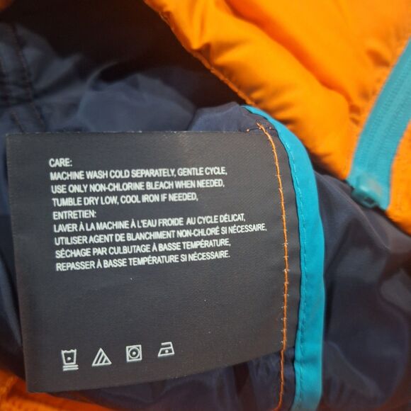 Nautica Poly Hooded Regular Fit Puffer Jacket Mens Sz Large Hunt Orange NWT $175 - Picture 5 of 13